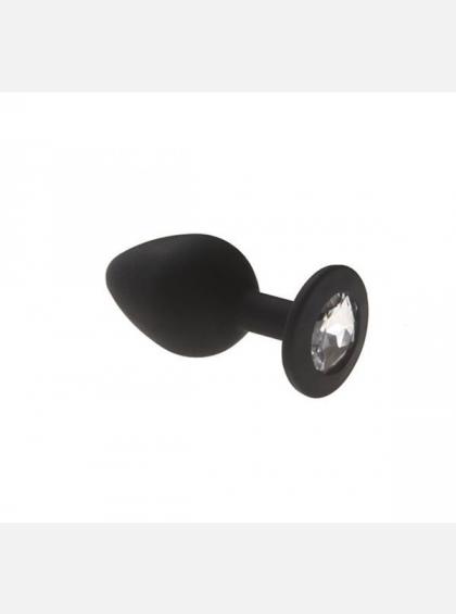 Анальная пробка, Black Silicone Diamond, M Анальная пробка, Black Silicone Diamond, M