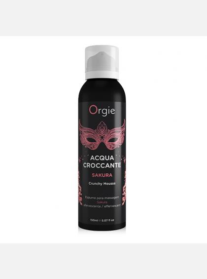 Шипучая пенка для массажа Orgie Acqua Crocante, сакура Шипучая увлажняющая пенка для массажа