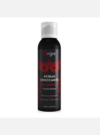 Пенка для массажа Orgie Acqua Crocante, клубника Шипучая увлажняющая пенка для массажа