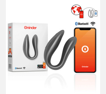 Вібратор для пар <br>DOUBLE PLEASURE, колір: чорний, <br>Oninder (Іспанія) 
