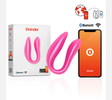 Вібратор для пар <br>DOUBLE PLEASURE, колір: чорний, <br>Oninder (Іспанія) 