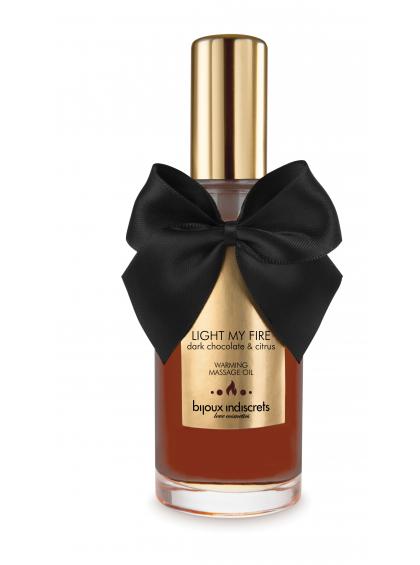 Согревающее массажное масло LIGHT MY FIRE шоколад и цитрус, 100 мл, Bijoux Indiscrets Согревающее массажное масло Bijoux Indiscrets