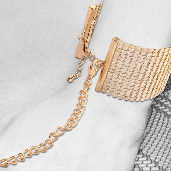 Браслеты - наручники DESIR METALLIQUE Золотистый металл, Bijoux Indiscrets Браслеты - наручники