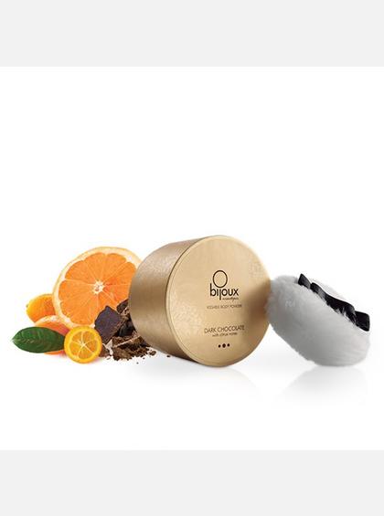 Мерцающая пудра для тела Sunset Glow Delicatessen Чёрного шоколад и цитрус, Bijoux Cosmetiques Мерцающая пудра для тела Bijoux Cosmetiques