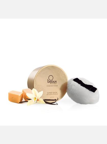 Мерцающая пудра для тела Sunset Glow Delicatessen соленая карамель, Bijoux Cosmetiques Мерцающая пудра для тела Bijoux Cosmetiques
