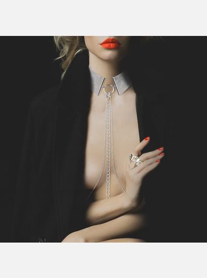 Колье-цепочка для тела Magnifique Серебристый металл, Bijoux Indiscrets эротическое украшение Bijoux Indiscrets