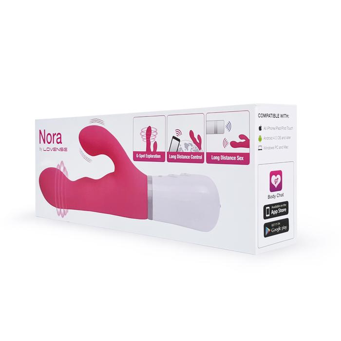 Вибратор кролик Nora by Lovense The Original Bluetooth Rabbit Vibrator Вибратор кролик Nora by Lovense The Original Bluetooth Rabbit Vibrator