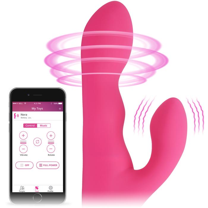 Вибратор кролик Nora by Lovense The Original Bluetooth Rabbit Vibrator Вибратор кролик Nora by Lovense The Original Bluetooth Rabbit Vibrator