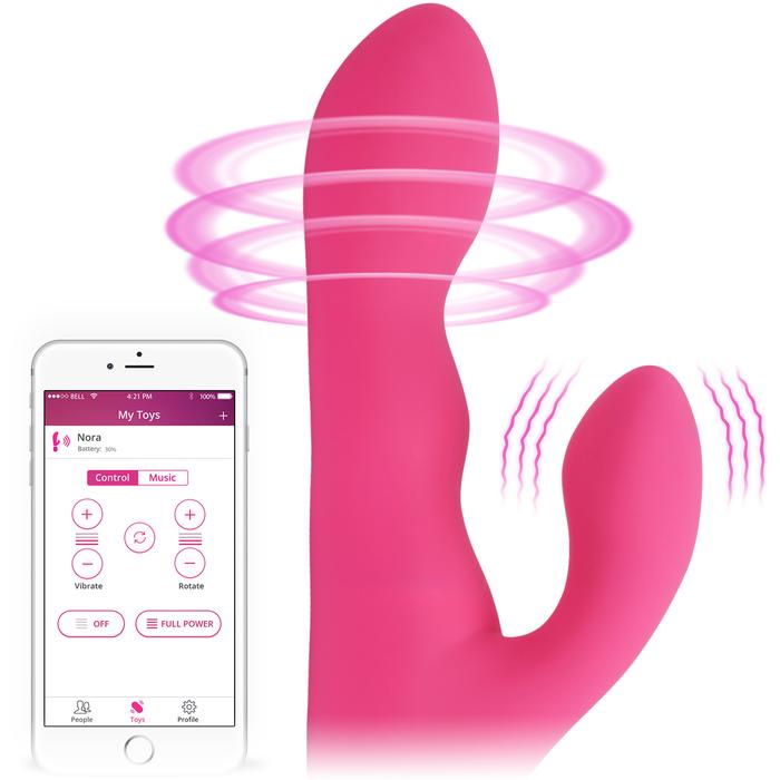 Вибратор кролик Nora by Lovense The Original Bluetooth Rabbit Vibrator Вибратор кролик Nora by Lovense The Original Bluetooth Rabbit Vibrator