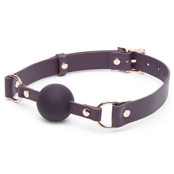 Кляп с шариком Fifty Shades Freed Cherished Collection кожаный бдсм кляп с шариком