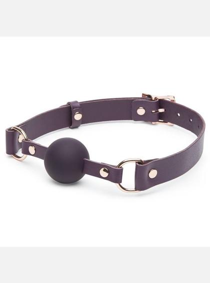Кляп с шариком Fifty Shades Freed Cherished Collection кожаный бдсм кляп с шариком