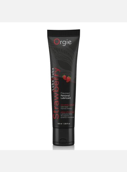 Съедобный лубрикант на водной основе Lube Tube Orgie, Клубника Съедобный лубрикант на водной основе Lube Tube Orgie, Клубника