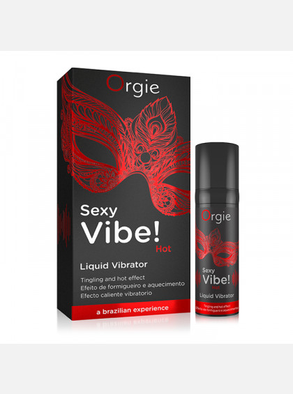 Жидкий вибратор для интимных зон Orgie Sexy Vibe Liquid Vibrator, с согревающим эффектом Жидкий вибратор для интимных зон с согревающим эффектом Orgie