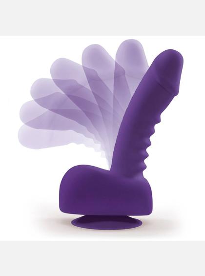 Первый с мире! Бионический вибро-страпон Uprize фиолетовый, 15 см bionic dildo - дилдо страпон с вибрацией Uprize