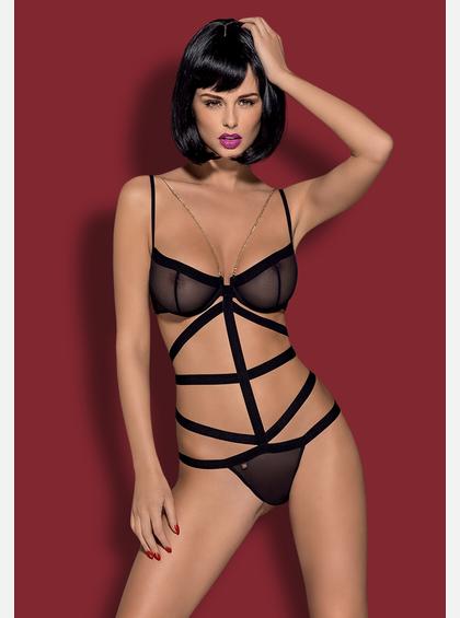 Боди Obsessive Bondy, Черный S/M Боди Obsessive Bondy, Черный S/M