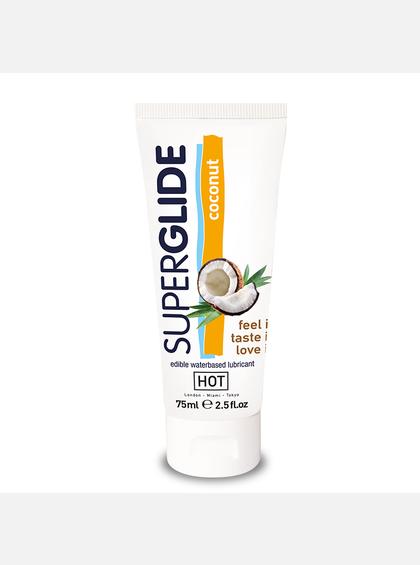 Съедобный лубрикант на водной основе, КОКОС Superglide HOT Съедобный лубрикант на водной основе, КОКОС Superglide HOT