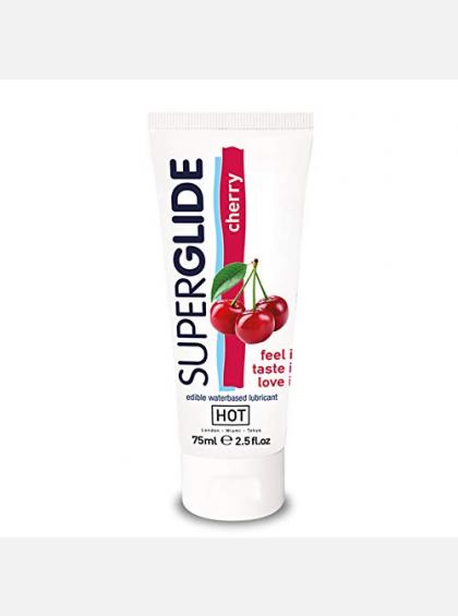 Съедобный лубрикант на водной основе Superglide HOT, ЧЕРЕШНЯ Съедобный лубрикант на водной основе Superglide HOT, ЧЕРЕШНЯ